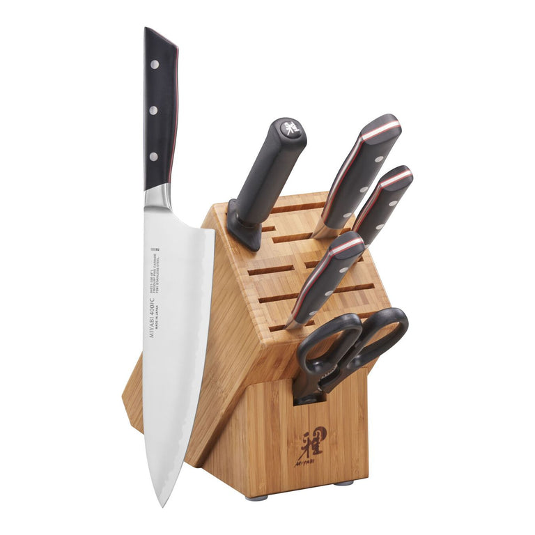 Miyabi 7pc Knife Block Set, 400FC - Evolution Series