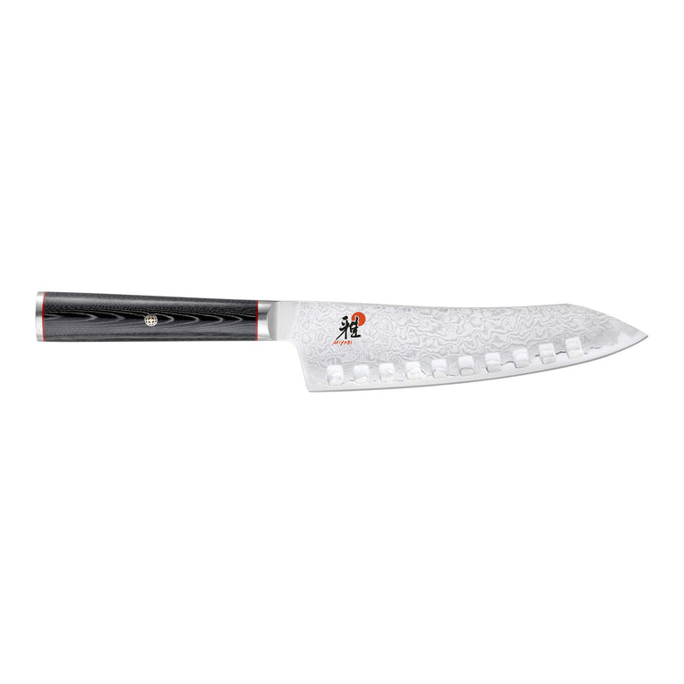 Miyabi 7" Hollow Edge Rocking Santoku Knife, Kaizen - 5000DP Series