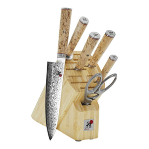 Miyabi 7pc Knife Block Set, Birchwood SG2 Series
