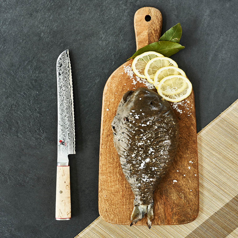 Miyabi 9" Bread Knife, Birchwood SG2 Series