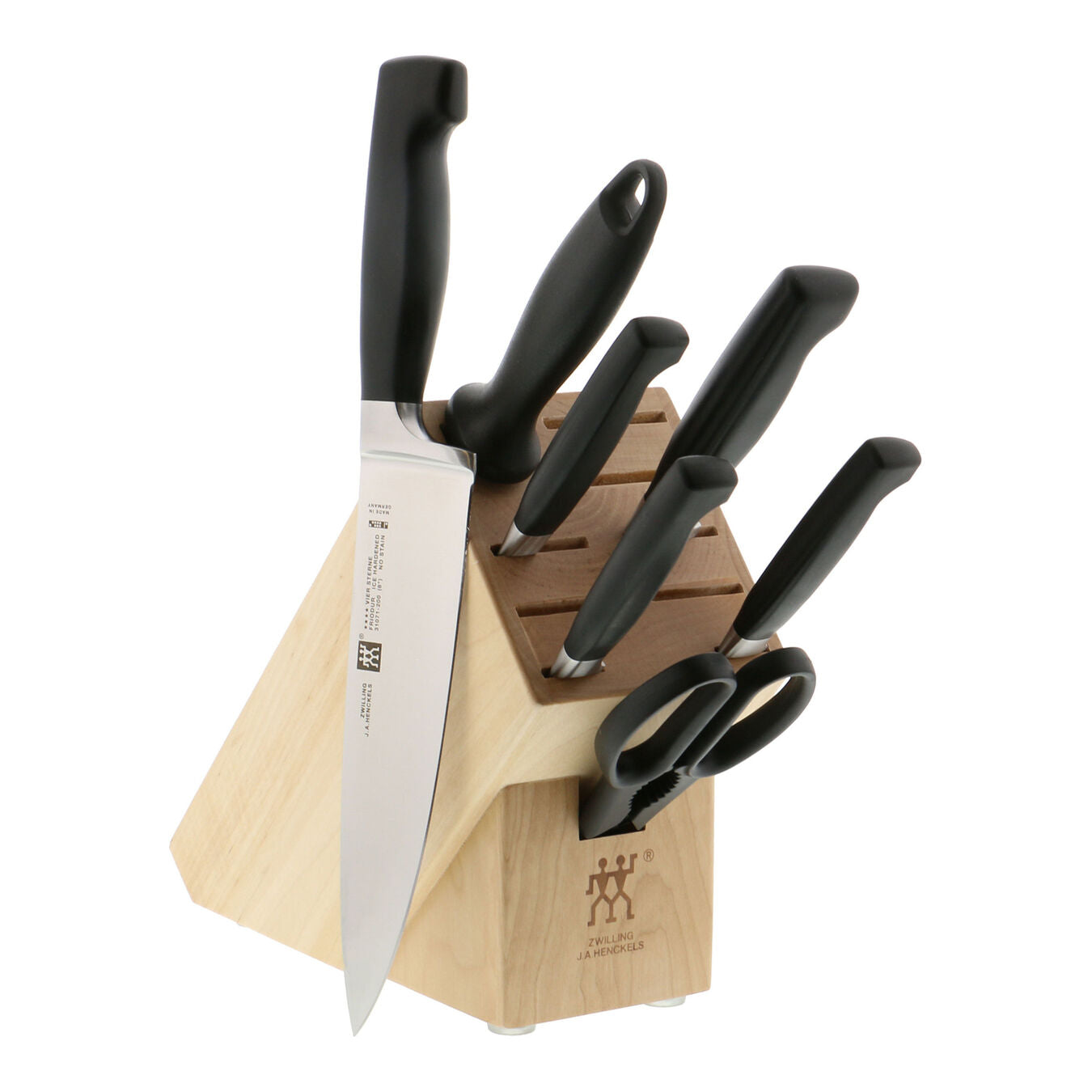 ZWILLING 8pc Knife Block Set, Four Star Series