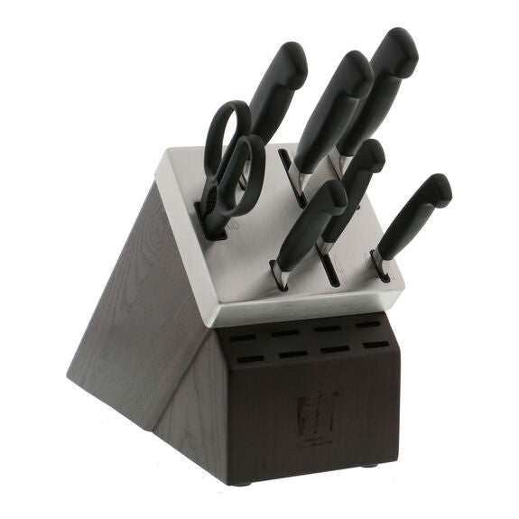 ZWILLING Self-Sharpening 8pc Knife Block Set, Four Star Series