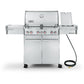 Mont Alpi Supreme 4 Burner cart grill in Black Stainless Steel, S-470