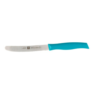 ZWILLING 4.5" Serrated Utility Knife Blue, TWIN Grip Series
