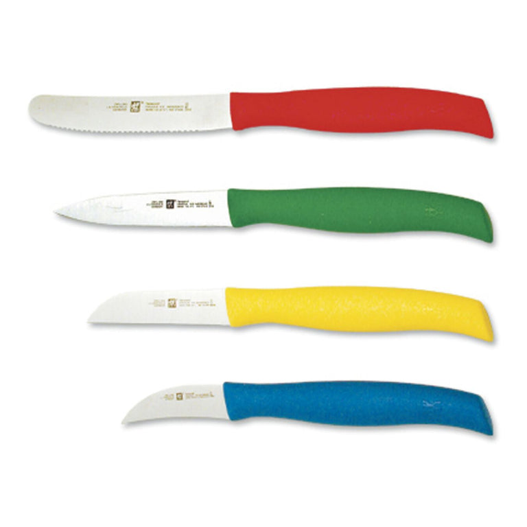 ZWILLING 4pc Multi-Colored Paring Knife Set, TWIN Grip Series