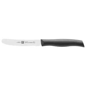 ZWILLING 4.5" Serrated Utility Knife Black, TWIN Grip Series