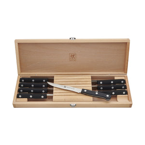 ZWILLING TWIN Gourmet 8pc Steak Knife Set with Wood Presentation Case