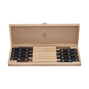 ZWILLING TWIN Gourmet 8pc Steak Knife Set with Wood Presentation Case