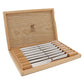 ZWILLING 8pc Stainless Steel Steak Knife Set with Wood Presentation Case