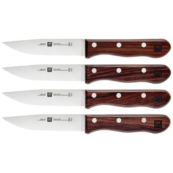 ZWILLING 4pc Steakhouse Steak Knife Set with Storage Case