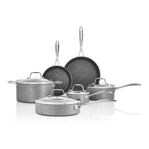 Henckels 10pc Aluminum Nonstick Cookware Set, Capri Granitium Series