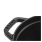 Staub 1 Qt. Cast Iron Oval Dutch Oven in Black