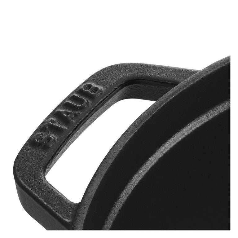 Staub 13.25 Qt. Cast Iron Round Dutch Oven in Black