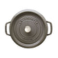 Staub 4 Qt. Cast Iron Round Dutch Oven in Graphite Grey