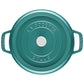Staub 4 Qt. Cast Iron Round Dutch Oven in Turquoise