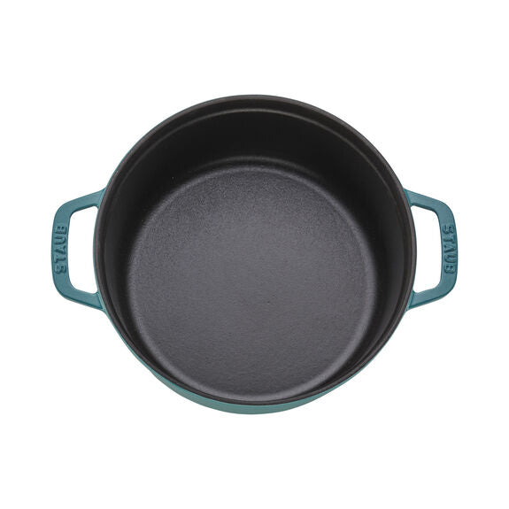 Staub 4 Qt. Cast Iron Round Dutch Oven in Turquoise