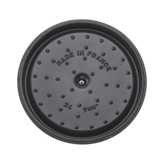 Staub 4 Qt. Cast Iron Round Dutch Oven in Turquoise