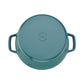 Staub 4 Qt. Cast Iron Round Dutch Oven in Turquoise