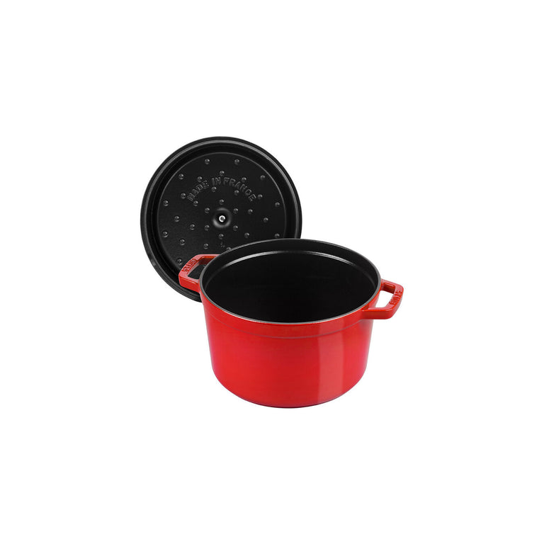 Staub 5 Qt. Cast Iron Tall Dutch Oven in Cherry