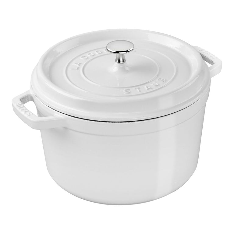 Staub 5 Qt. Cast Iron Tall Dutch Oven in White