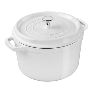 Staub 5 Qt. Cast Iron Tall Dutch Oven in White