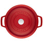 Staub 5 Qt. Cast Iron Tall Dutch Oven in Cherry