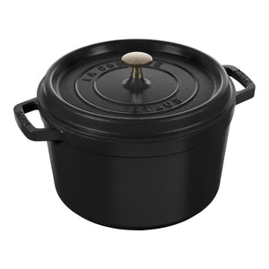 Staub 5 Qt. Cast Iron Tall Dutch Oven in Black