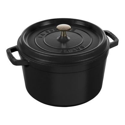 Staub 5 Qt. Cast Iron Tall Dutch Oven in Black