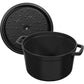 Staub 5 Qt. Cast Iron Tall Dutch Oven in Black