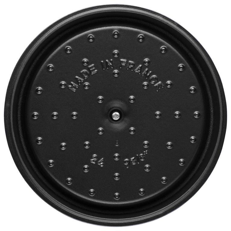 Staub 5 Qt. Cast Iron Tall Dutch Oven in Black