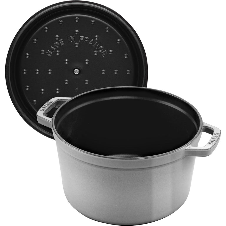 Staub 5 Qt. Cast Iron Tall Dutch Oven in Graphite