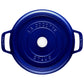 Staub 9 Qt. Cast Iron Round Dutch Oven in Dark Blue