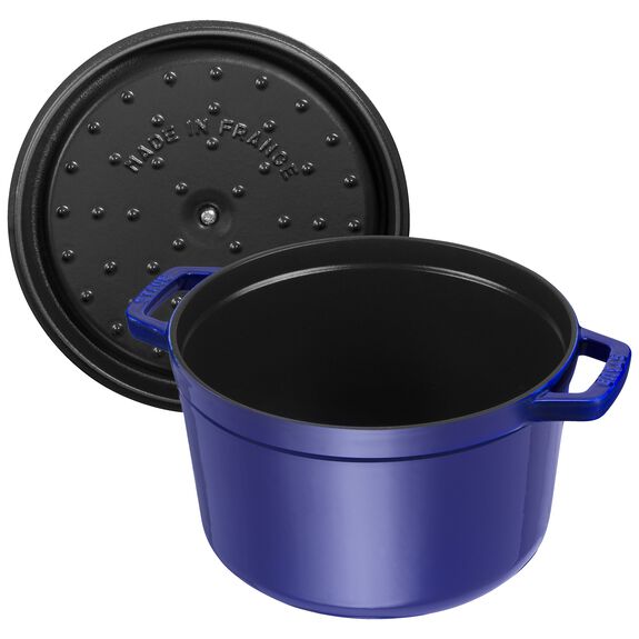 Staub 5 Qt. Cast Iron Tall Dutch Oven in Dark Blue