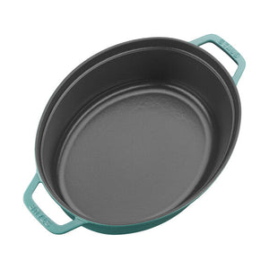 Staub 5.75 Qt. Cast Iron Coq au Vin Dutch Oven in Turquoise