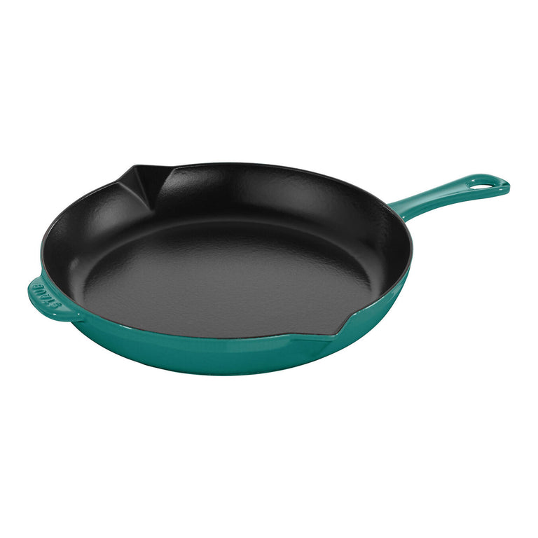 Staub 10" Cast Iron Fry Pan in Turquoise
