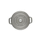 Staub 5.5 Qt. Cast Iron Round Dutch Oven in Graphite Grey