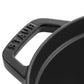 Staub 7 Qt. Cast Iron Oval Dutch Oven in Black