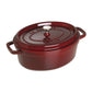 Staub 7 Qt. Cast Iron Oval Dutch Oven in Grenadine