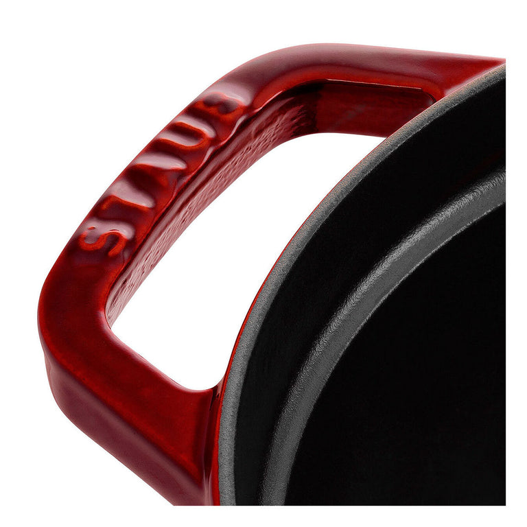 Staub 7 Qt. Cast Iron Oval Dutch Oven in Grenadine