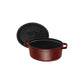 Staub 7 Qt. Cast Iron Oval Dutch Oven in Grenadine