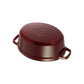 Staub 7 Qt. Cast Iron Oval Dutch Oven in Grenadine