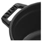 Staub 0.5 Qt. Cast Iron Round Dutch Oven in Black