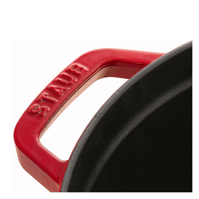 Staub 5.5 Qt. Cast Iron Round Dutch Oven in Cherry