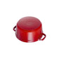Staub 9 Qt. Cast Iron Round Dutch Oven in Cherry