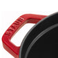 Staub 7 Qt. Cast Iron Oval Dutch Oven in Cherry