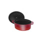 Staub 7 Qt. Cast Iron Oval Dutch Oven in Cherry