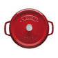 Staub 4 Qt. Cast Iron Round Dutch Oven in Cherry