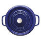 Staub 4 Qt. Cast Iron Round Dutch Oven in Dark Blue