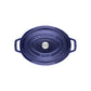 Staub 7 Qt. Cast Iron Oval Dutch Oven in Dark Blue