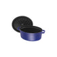 Staub 7 Qt. Cast Iron Oval Dutch Oven in Dark Blue